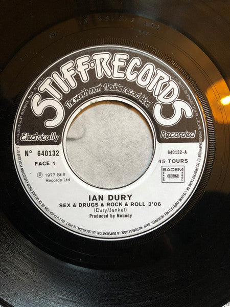 Ian Dury : Sex & Drugs & Rock & Roll (7", Single, RP)