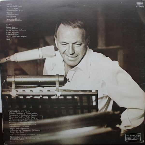 Frank Sinatra : Ol' Blue Eyes Is Back (LP, Album, Gat)