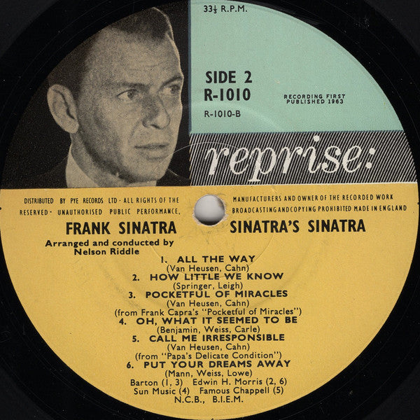 Frank Sinatra : Sinatra's Sinatra (LP, Album)