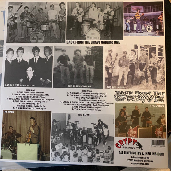 Various : Back From The Grave Volume One (LP, Comp, RE, Gat)