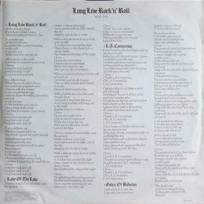 Rainbow : Long Live Rock 'N' Roll (LP, Album, Gat)