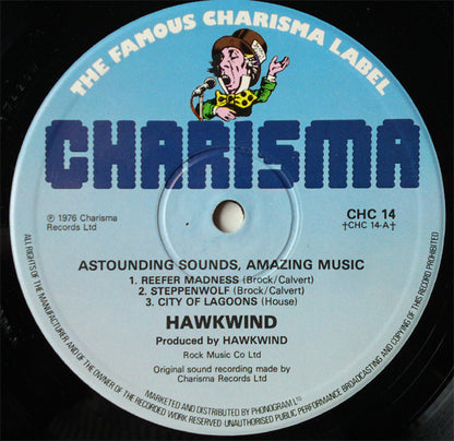 Hawkwind : Astounding Sounds, Amazing Music (LP, Album, RE)