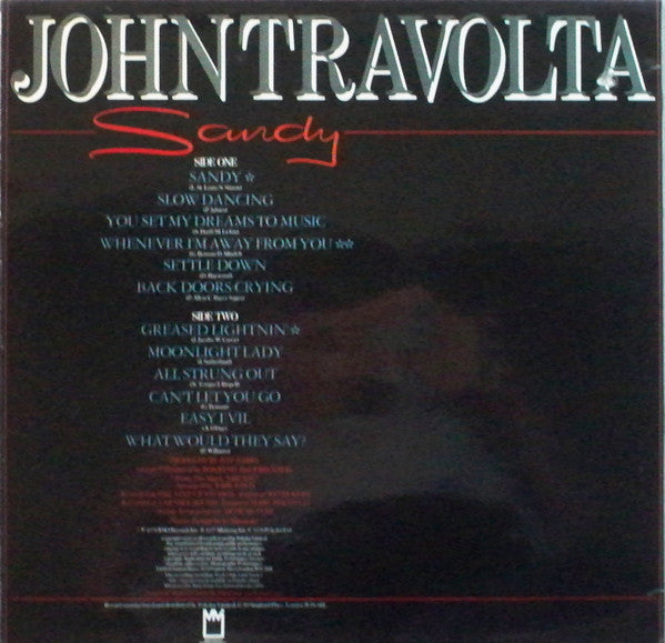 John Travolta : Sandy (LP, Album)