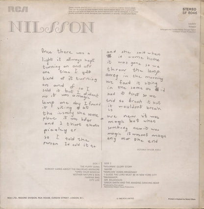 Nilsson* : Harry (LP, Album, RE)