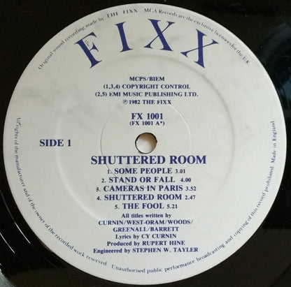 The Fixx : Shuttered Room (LP, Album)