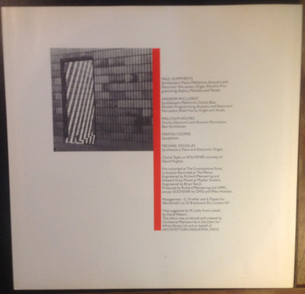 Orchestral Manoeuvres In The Dark : Architecture & Morality (LP, Album, Blu)