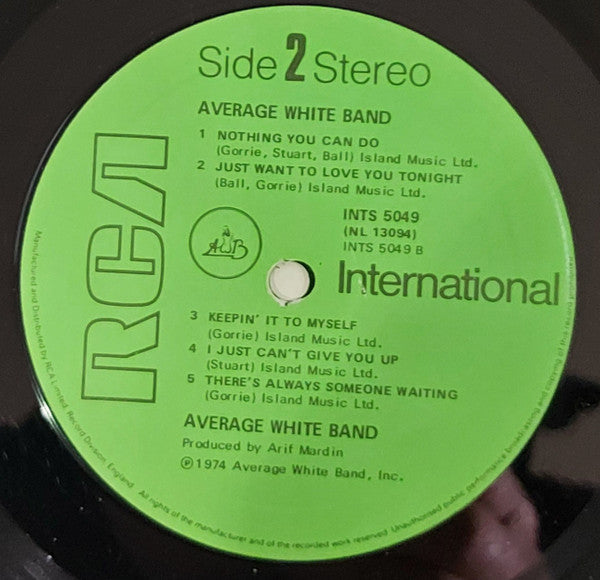 Average White Band : AWB (LP, Album, RE)