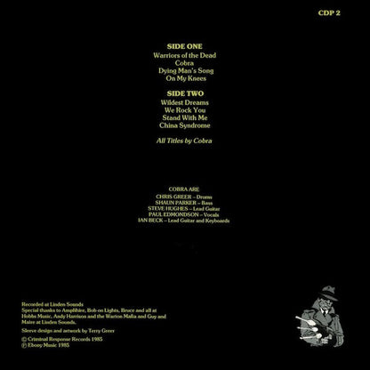 Cobra (20) : Warriors Of The Dead (LP, Album)