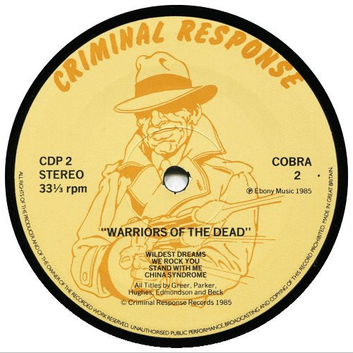 Cobra (20) : Warriors Of The Dead (LP, Album)