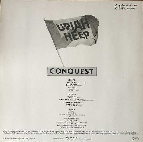 Uriah Heep : Conquest (LP, Album)