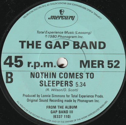 The Gap Band : Burn Rubber On Me (Why You Wanna Hurt Me) (7", Pap)