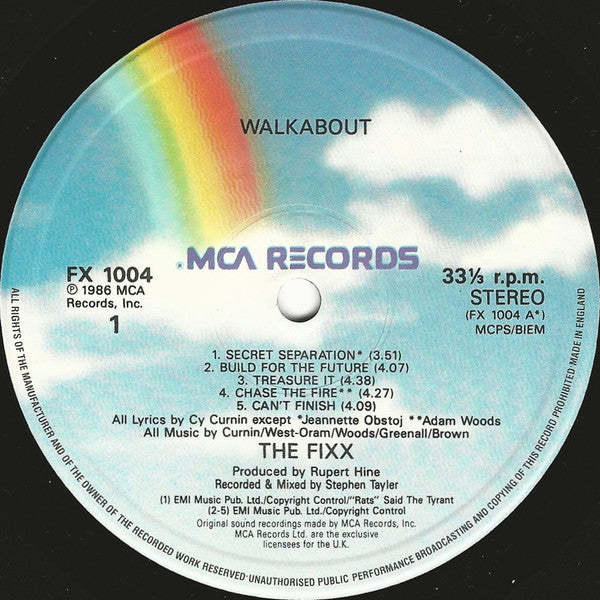 The Fixx : Walkabout (LP, Album)