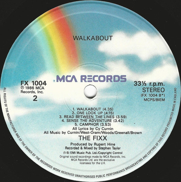 The Fixx : Walkabout (LP, Album)