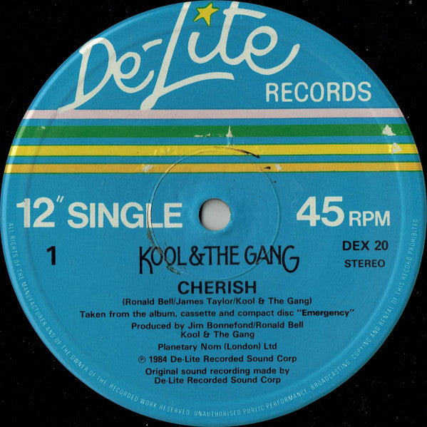 Kool And The Gang* : Cherish (12", Single)