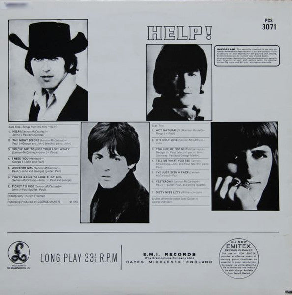 The Beatles : Help! (LP, Album, RE)