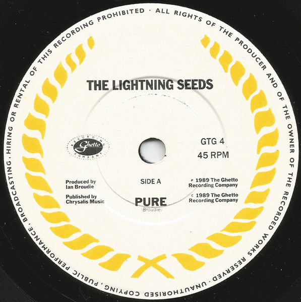 The Lightning Seeds* : Pure (7", Single, EMI)