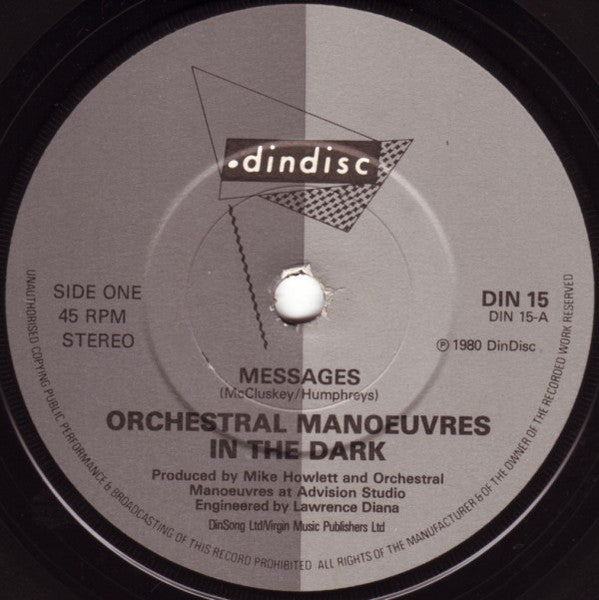 Orchestral Manoeuvres In The Dark : Messages (7", Single, Gre)