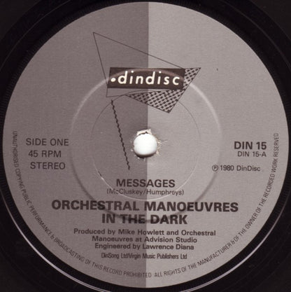 Orchestral Manoeuvres In The Dark : Messages (7", Single, Gre)
