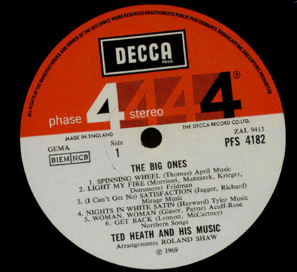 Ted Heath And His Music : The Big Ones (LP, Album)