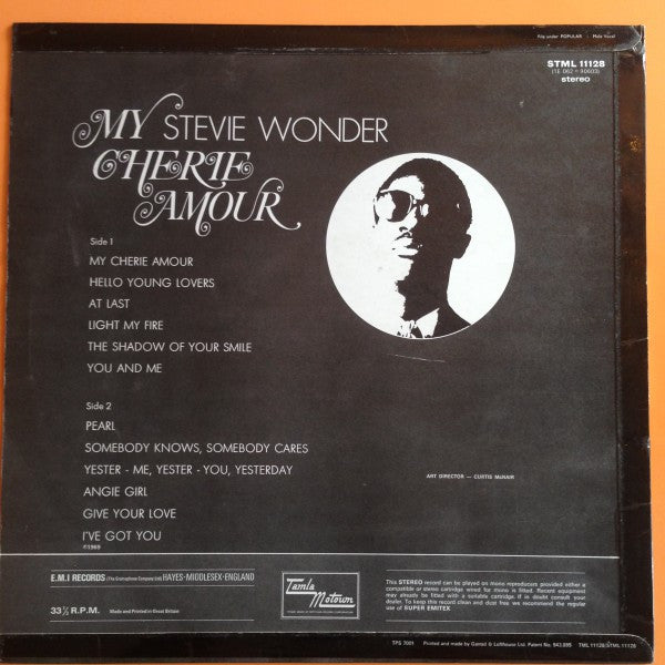 Stevie Wonder : My Cherie Amour (LP, Album)