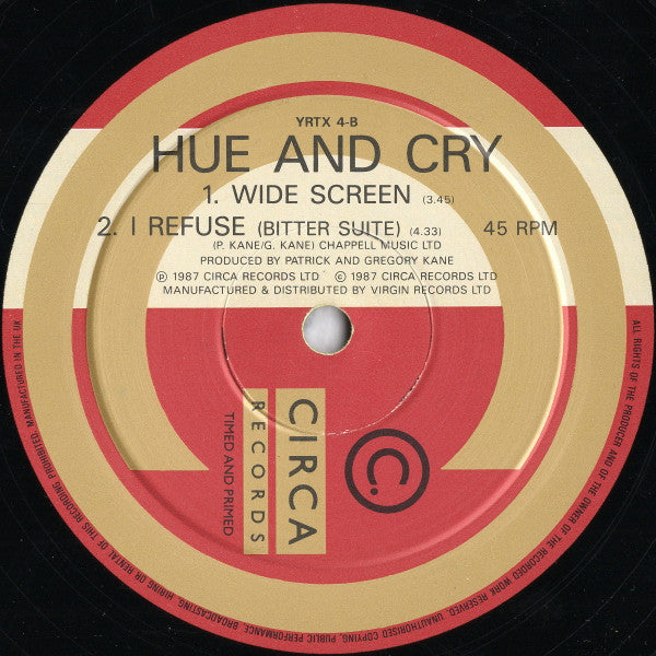 Hue & Cry : Labour Of Love (Version Super-Bad) (10")