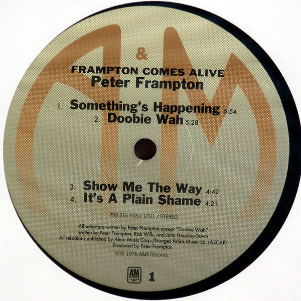 Peter Frampton : Frampton Comes Alive! (2xLP, Album, RE, RM, Gat)