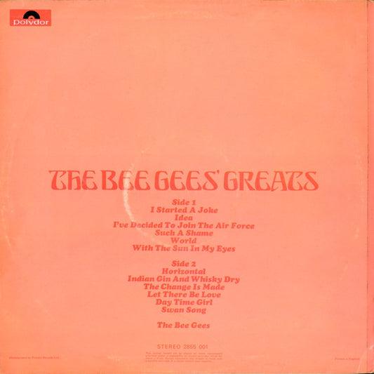 Bee Gees : The Bee Gees' Greats (LP, Comp)