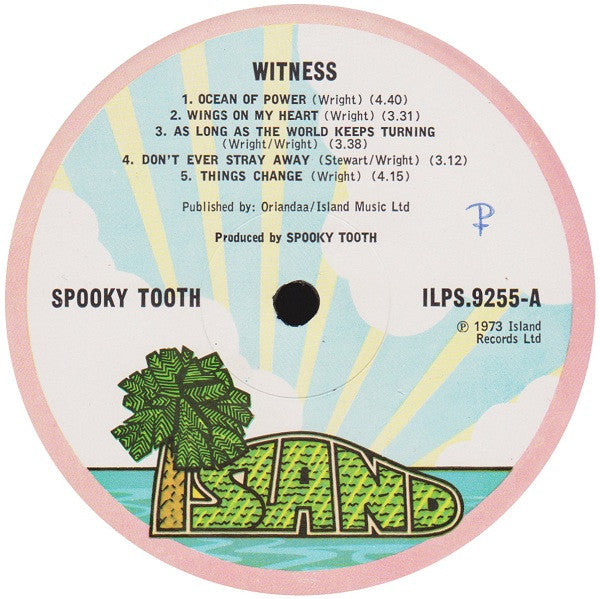 Spooky Tooth : Witness (LP, Album, Gat)