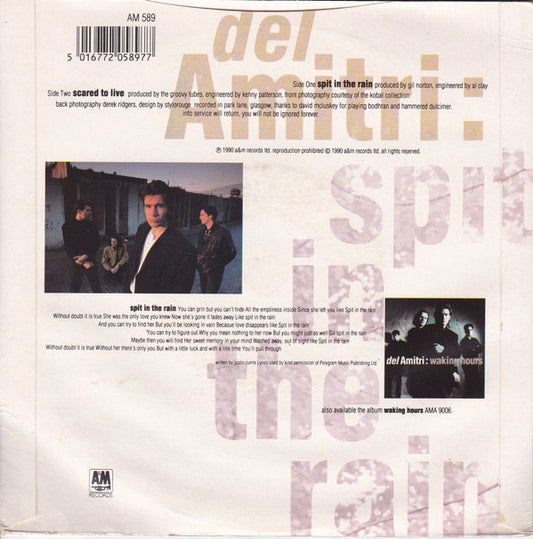 Del Amitri : Spit In The Rain (7", Single)