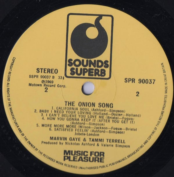 Marvin Gaye And Tammi Terrell : The Onion Song (LP, Comp)