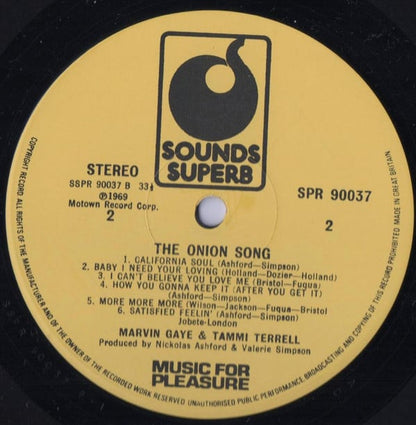 Marvin Gaye And Tammi Terrell : The Onion Song (LP, Comp)