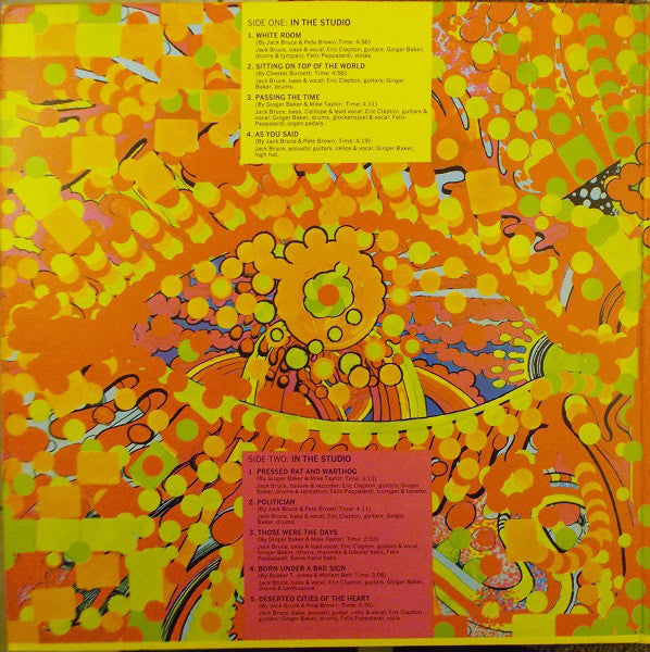 Cream (2) : Wheels Of Fire (2xLP, Album, RE)