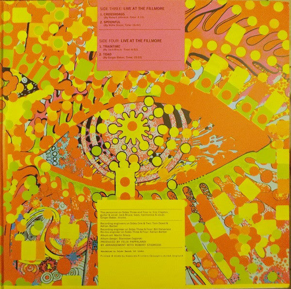 Cream (2) : Wheels Of Fire (2xLP, Album, RE)