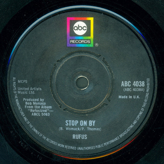 Rufus : Stop On By (7", Single)