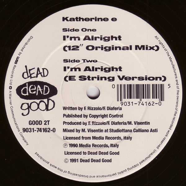 Katherine E : I'm Alright (12")