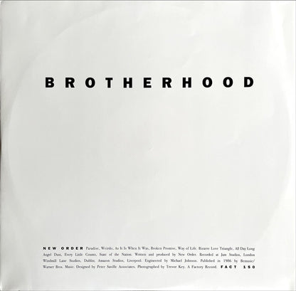 New Order : Brotherhood (LP, Album, RE, 180)