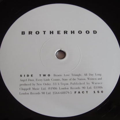 New Order : Brotherhood (LP, Album, RE, 180)