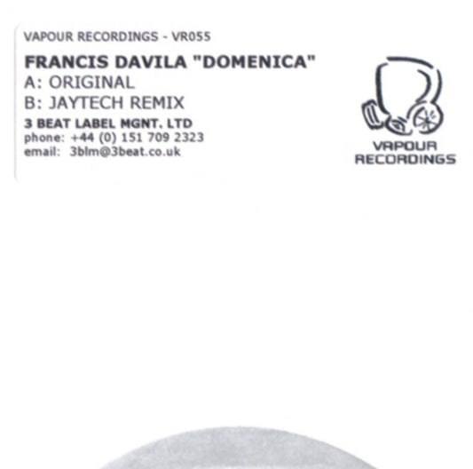 Francis Davila : Domenica (12", W/Lbl)