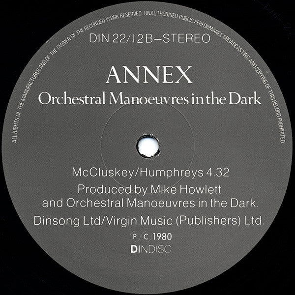 Orchestral Manoeuvres In The Dark : Enola Gay (12", Single)