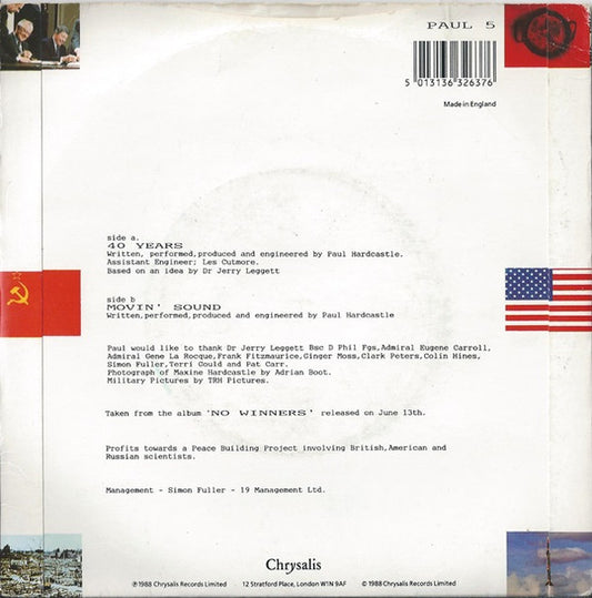 Paul Hardcastle : 40 Years (7", Single)