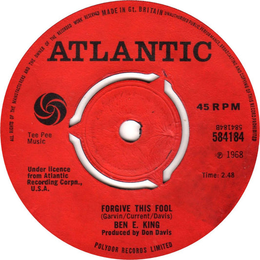 Ben E. King : Don't Take Your Love From Me (7", Single, 3-P)