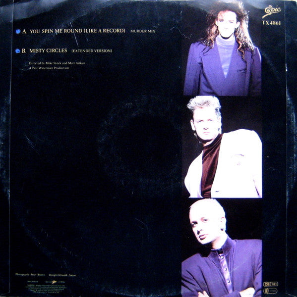 Dead Or Alive : You Spin Me Round (Like A Record) (Murder Mix) (12", Single)