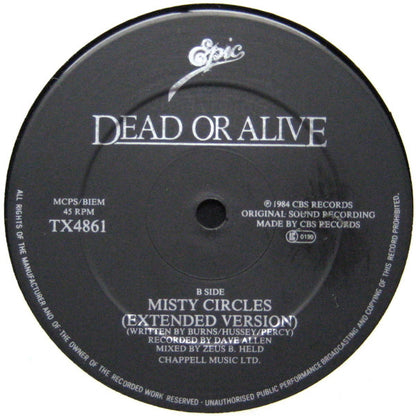 Dead Or Alive : You Spin Me Round (Like A Record) (Murder Mix) (12", Single)
