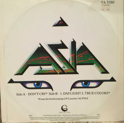 Asia (2) : Don't Cry (12")