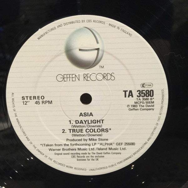 Asia (2) : Don't Cry (12")