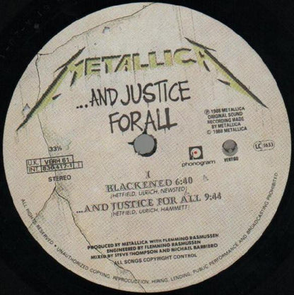 Metallica : ...And Justice For All (2xLP, Album)