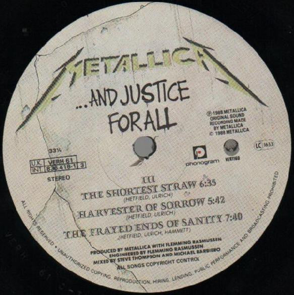 Metallica : ...And Justice For All (2xLP, Album)