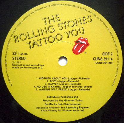 Rolling Stones* : Tattoo You (LP, Album)