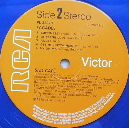 Sad Café : Facades (LP, Album, Blu)