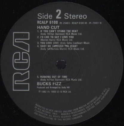 Bucks Fizz : Hand Cut (LP, Album)